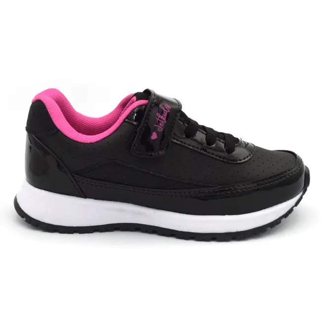 Tênis Infantil Feminino Jet Kids Preto 10.158