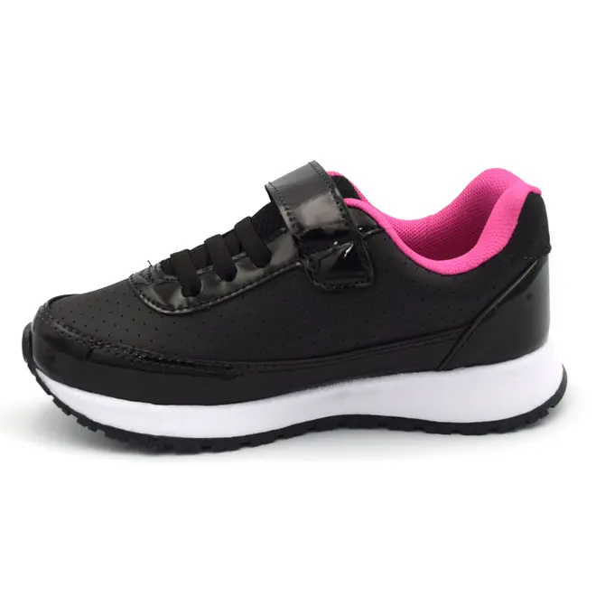 Tênis Infantil Feminino Jet Kids Preto 10.158
