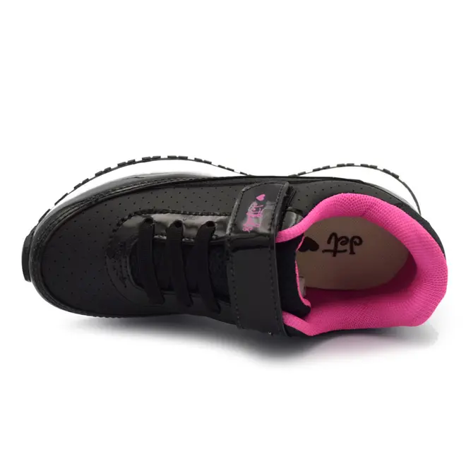 Tênis Infantil Feminino Jet Kids Preto 10.158