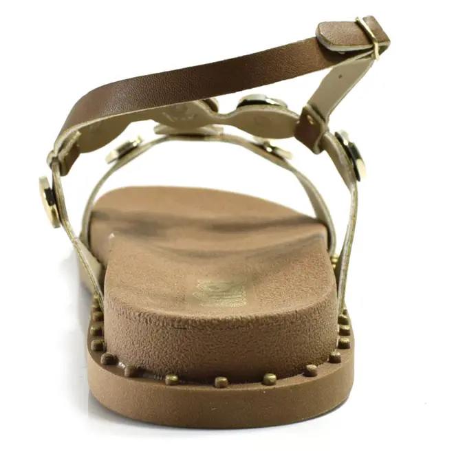 Sandália Flat Infantil Nilqi Marrom 380.03