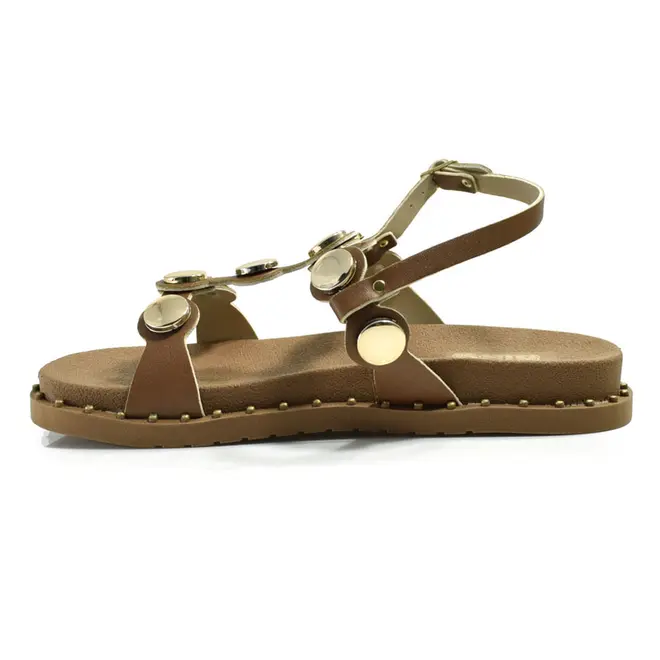 Sandália Flat Infantil Nilqi Marrom 380.03