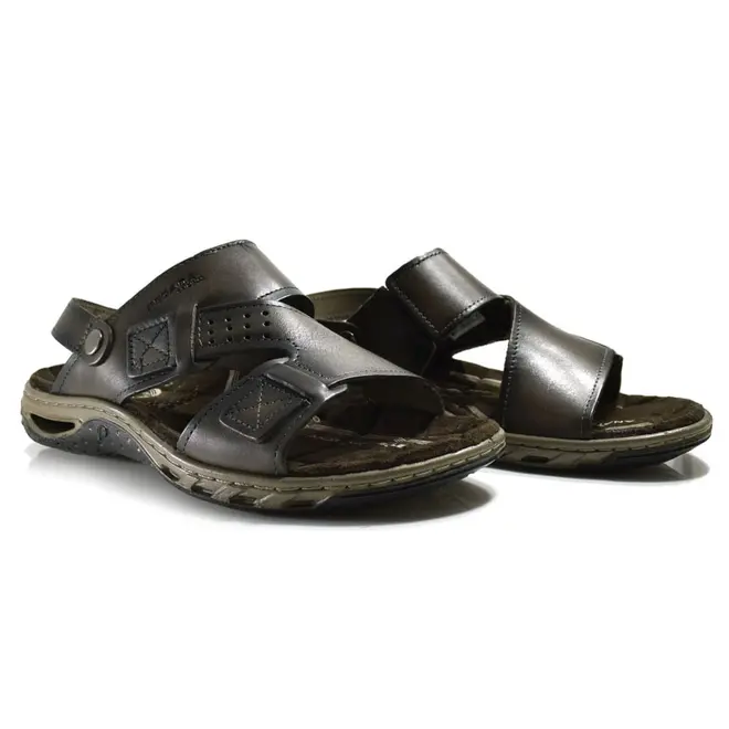 Papete Masculina de Couro Pegada Marrom 131662
