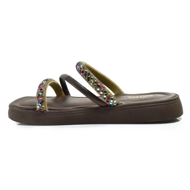 Sandália Flat Infantil Nilqi do 28 ao 34 Marrom 360.03
