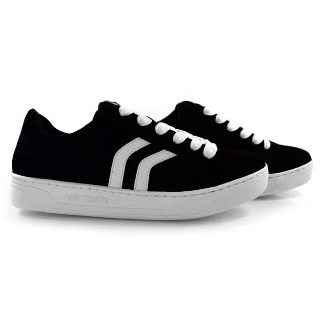 Tênis Casual Feminino Via Marte Preto 064-001-01