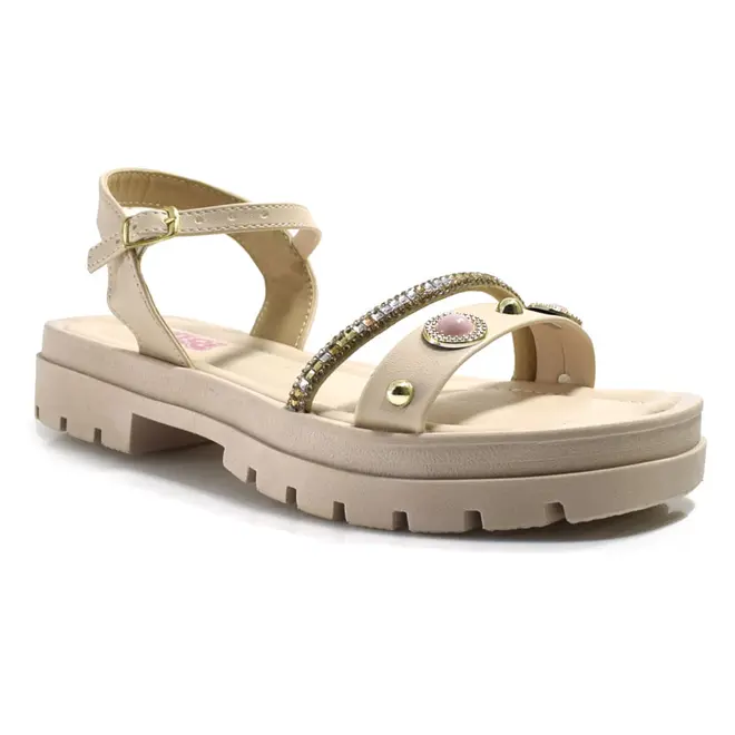 Sandália Flat Infantil Nilqi Rosa 370.02