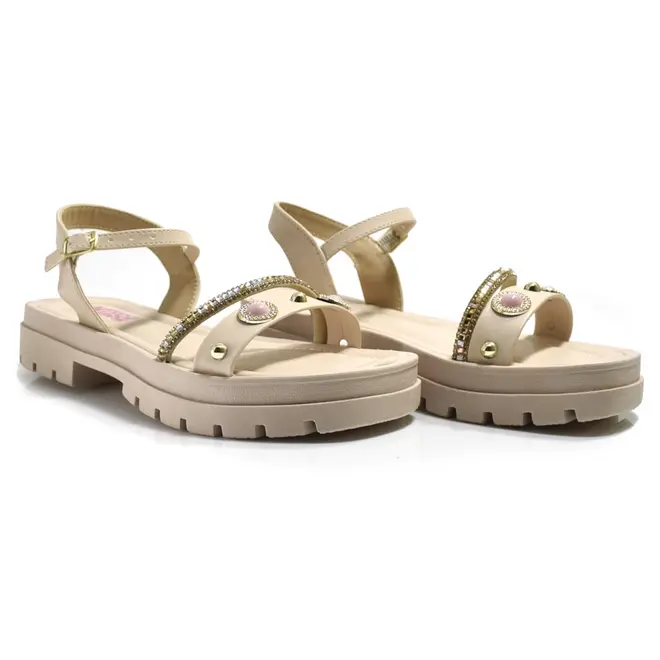 Sandália Flat Infantil Nilqi Rosa 370.02