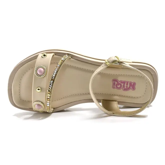 Sandália Flat Infantil Nilqi Rosa 370.02