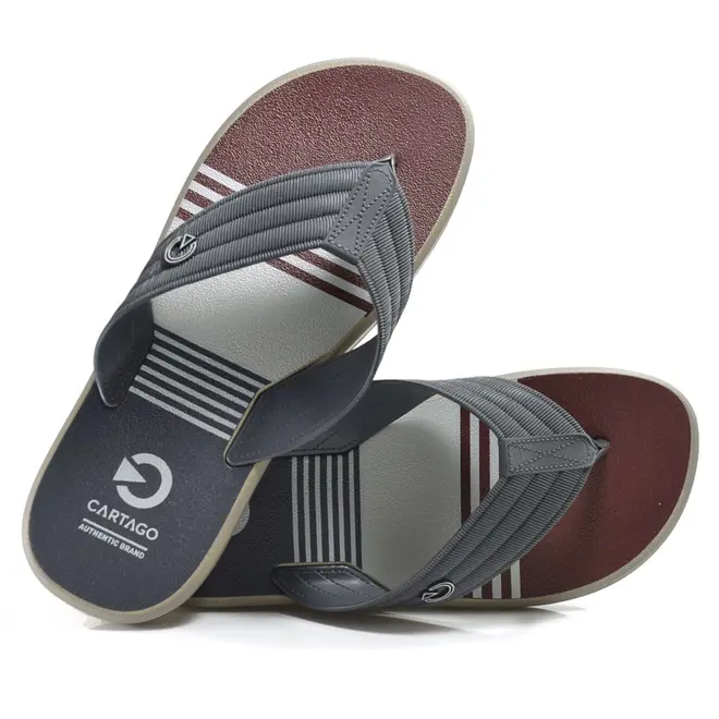 Chinelo Masculino Cartago Montreal Cinza 11729 JUN/24