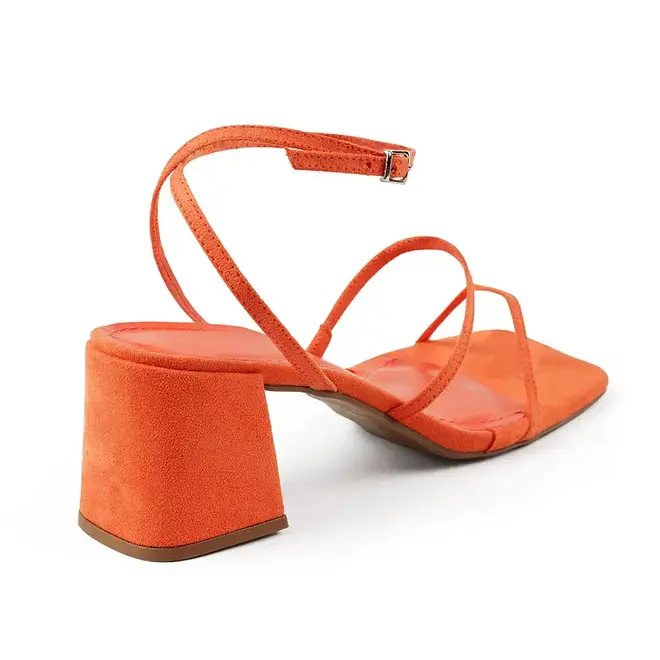Sandália Salto Bloco Itapuã - Orange