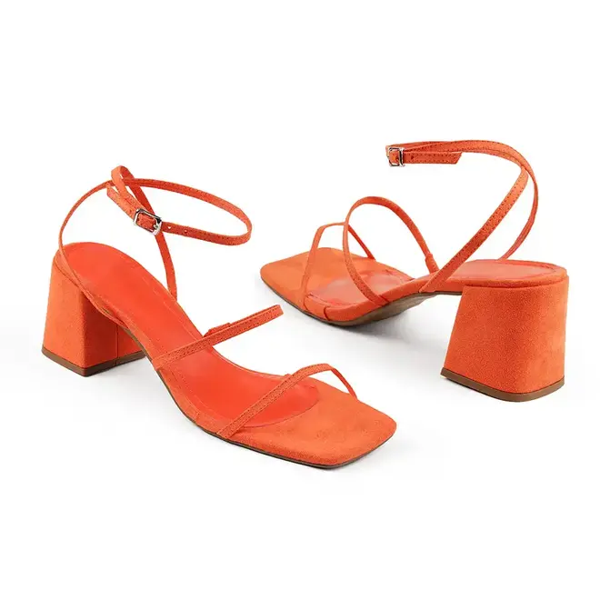 Sandália Salto Bloco Itapuã - Orange