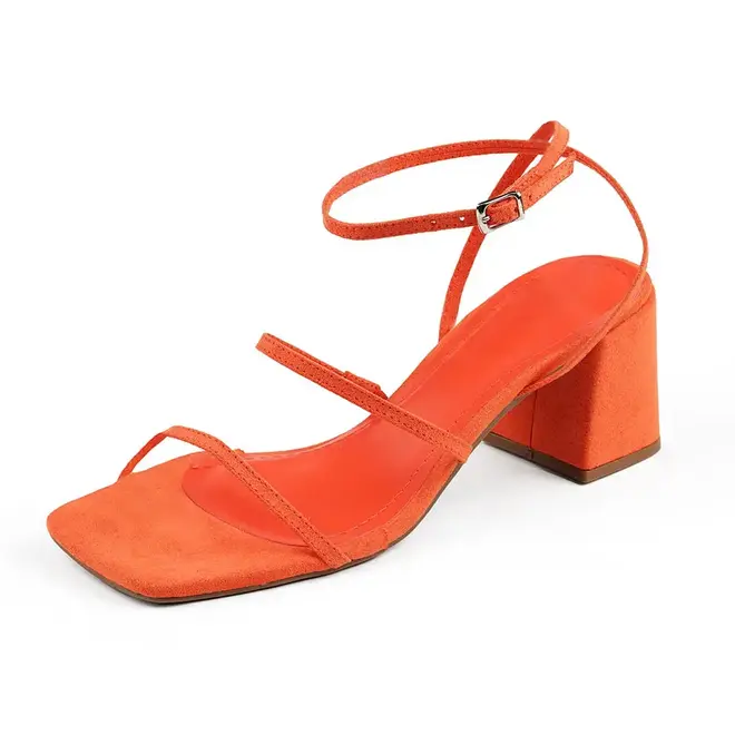Sandália Salto Bloco Itapuã - Orange