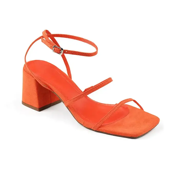 Sandália Salto Bloco Itapuã - Orange