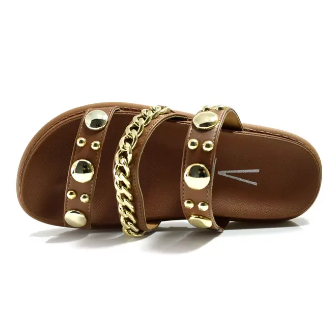 Sandália Flat Feminina Vizzano Bege 6510.102.7286