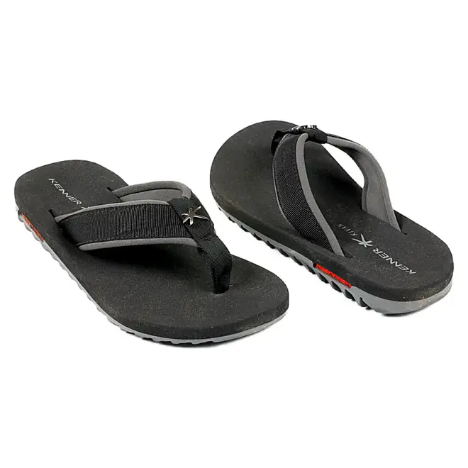 Chinelo Masculino Kenner Kivah Cushy - Preto/Grafite