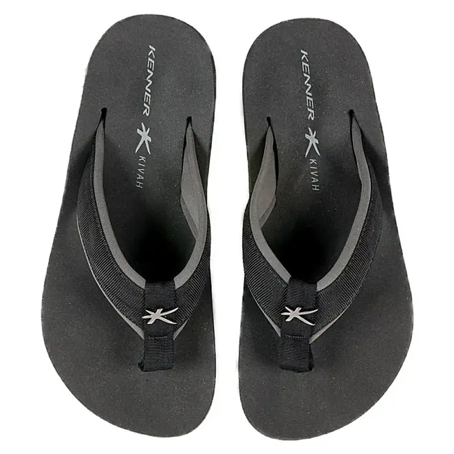 Chinelo Masculino Kenner Kivah Cushy - Preto/Grafite