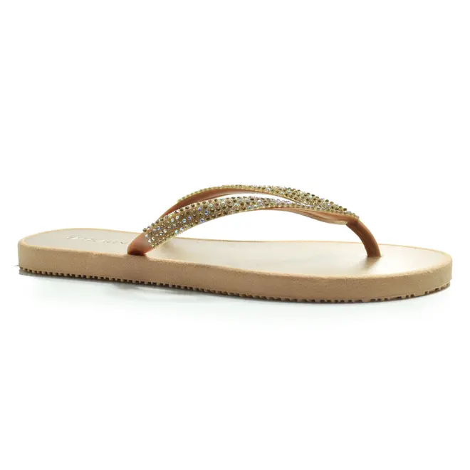 Chinelo Feminino Cazzualen Ouro Rosê CH-2302