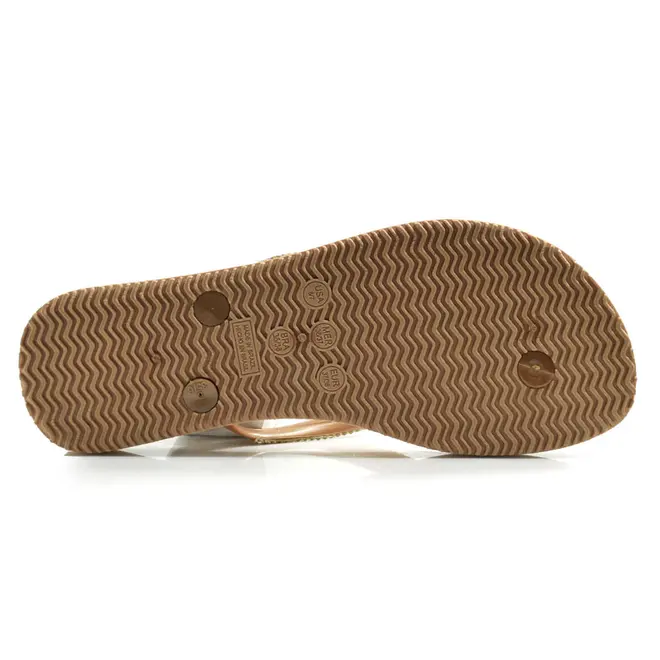 Chinelo Feminino Cazzualen Ouro Rosê CH-2302