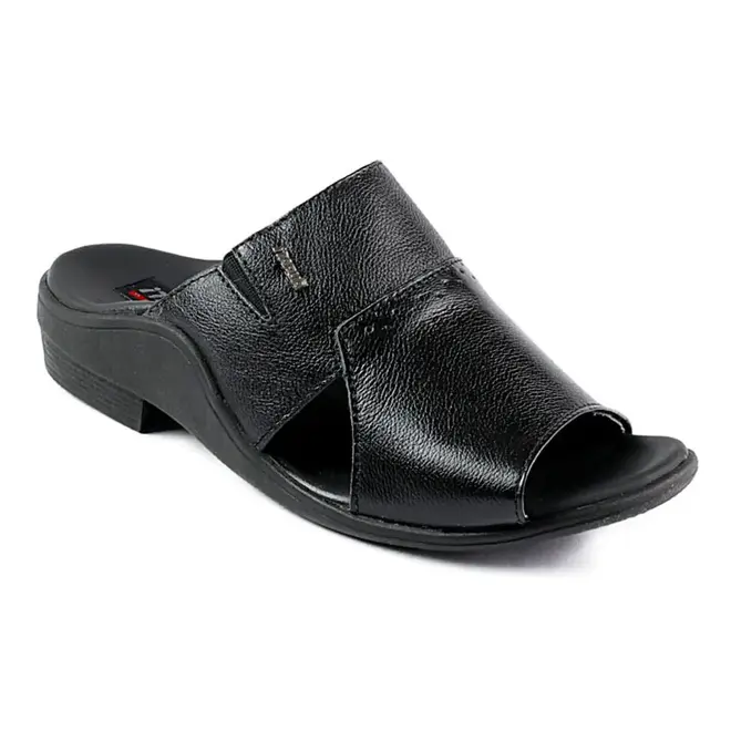 Chinelo Itapuã Slide Couro Preto Masculino