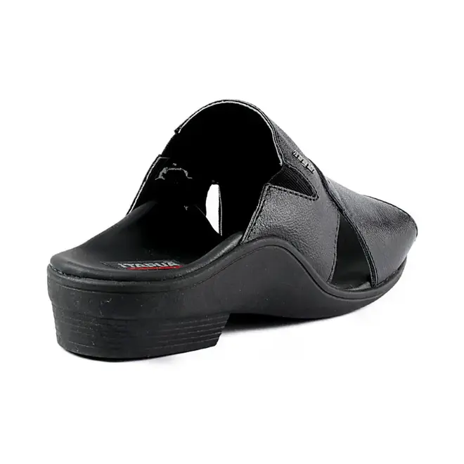 Chinelo Itapuã Slide Couro Preto Masculino