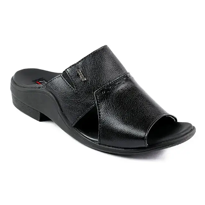 Chinelo Itapuã Slide Couro Preto Masculino