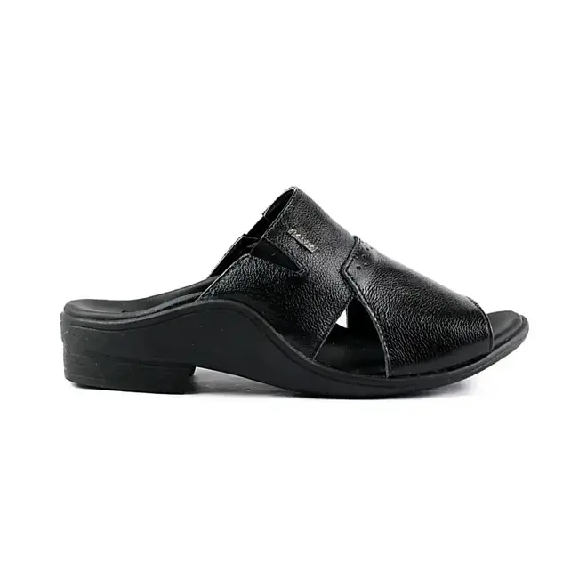 Chinelo Itapuã Slide Couro Preto Masculino