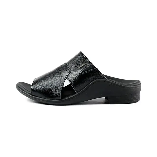 Chinelo Itapuã Slide Couro Preto Masculino