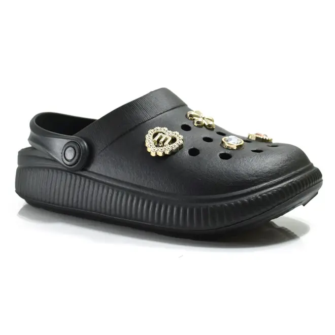 Papete Babuche Infantil de Menina Molekinha Preto 2591.103.30598