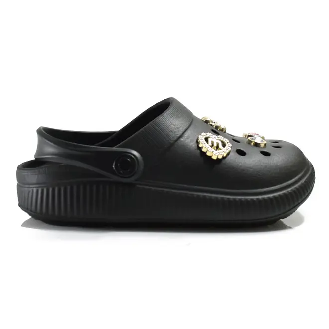 Papete Babuche Infantil de Menina Molekinha Preto 2591.103.30598