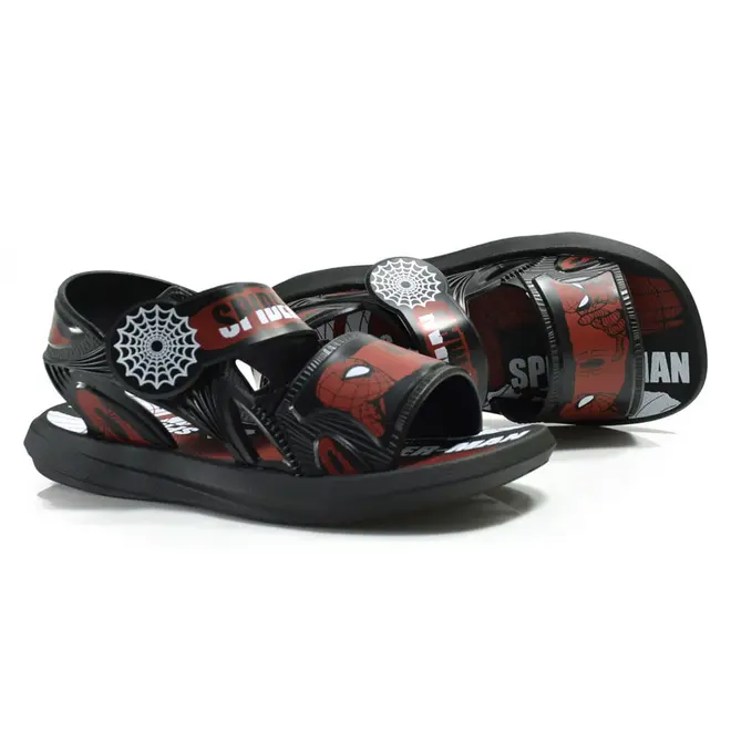 Papete Infantil Masculina Homem Aranha Grendene Preto 23264