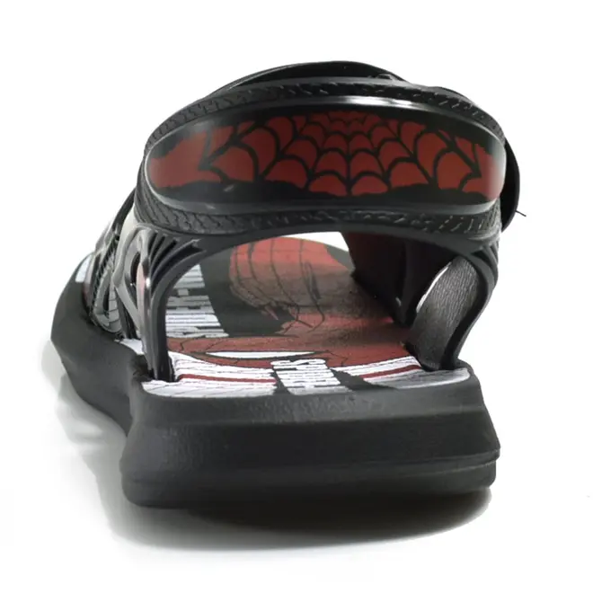 Papete Infantil Masculina Homem Aranha Grendene Preto 23264