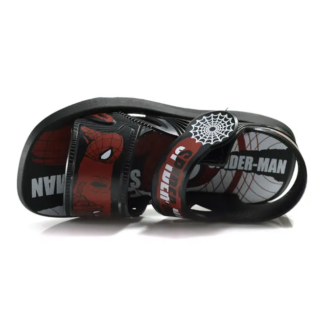 Papete Infantil Masculina Homem Aranha Grendene Preto 23264