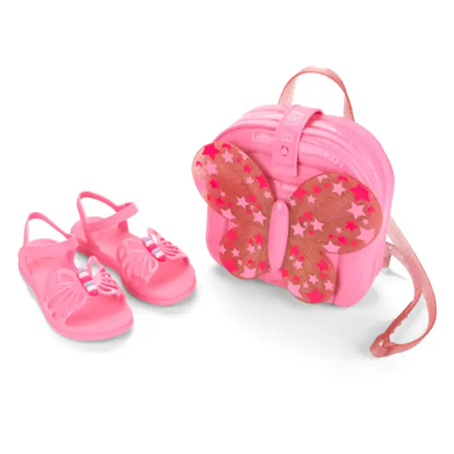 Sandália de Menina Grendene Barbie Fly com Mochila Rosa 23268