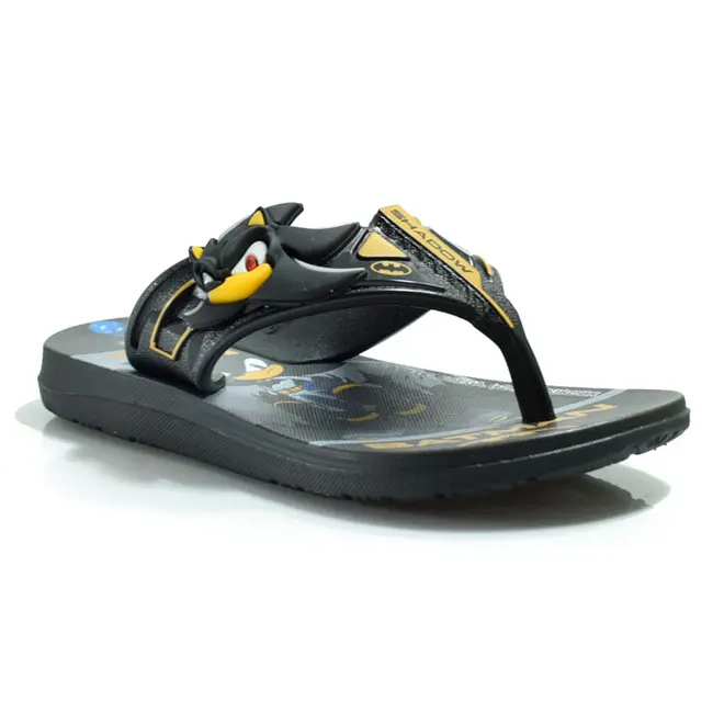 Chinelo Infantil de Menino Sonic DC Heros do 23 ao 34 Preto 23392