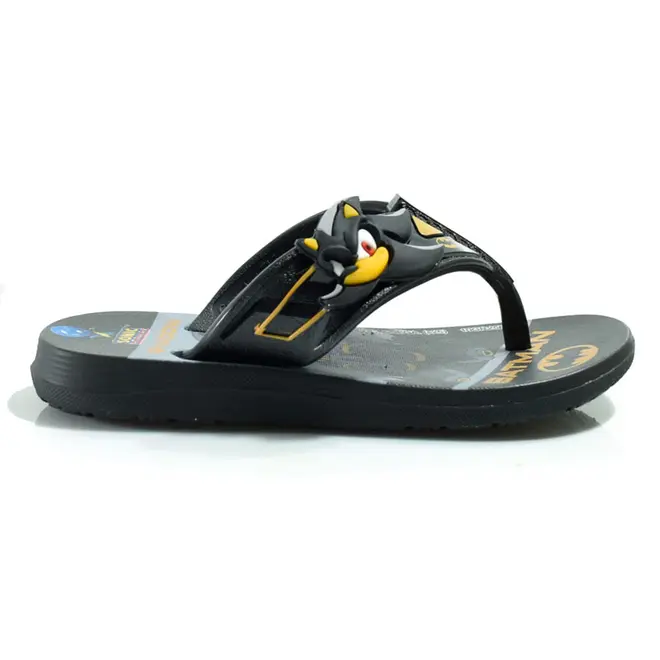 Chinelo Infantil de Menino Sonic DC Heros do 23 ao 34 Preto 23392
