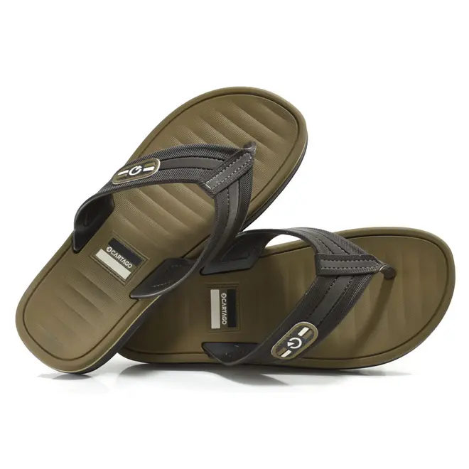 Chinelo Infantil Cartago Paris II do 26 ao 36 Marrom 12468