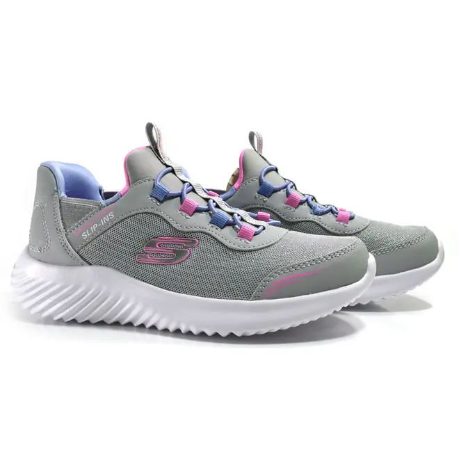Tênis Infantil Feminino Skechers Bounder Cinza 303585L
