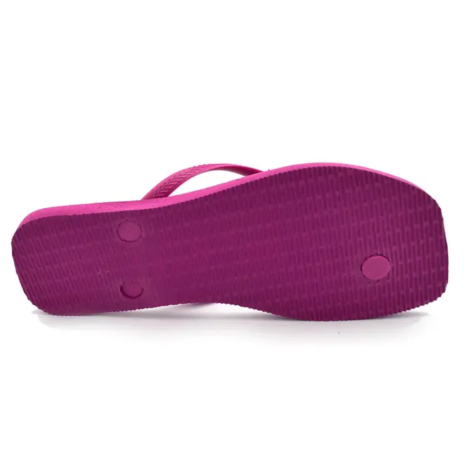 Chinelo Feminino Havaianas Slim Square Logo Pop Rosa 4148959