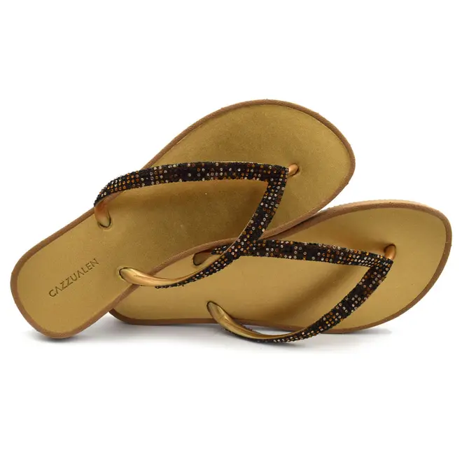 Chinelo Feminino Cazzualen Dourado CH-2302