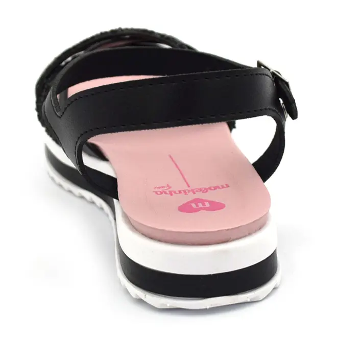 Papete Infantil de Menina Molekinha do 25 ao 34 Preto 2305.1569.9569