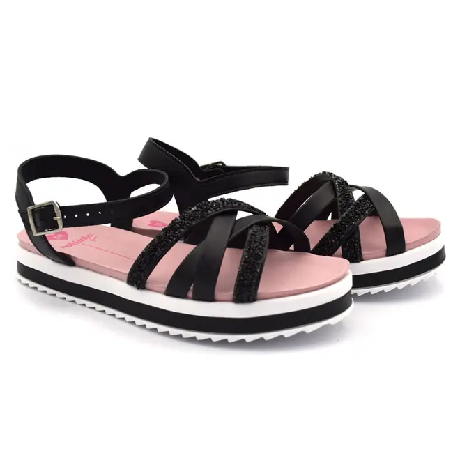 Papete Infantil de Menina Molekinha do 25 ao 34 Preto 2305.1569.9569