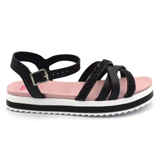 Papete Infantil de Menina Molekinha do 25 ao 34 Preto 2305.1569.9569