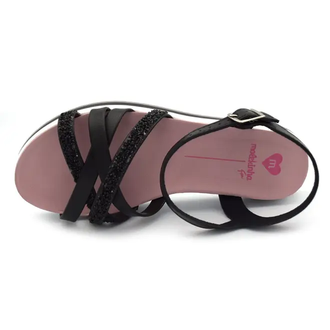 Papete Infantil de Menina Molekinha do 25 ao 34 Preto 2305.1569.9569