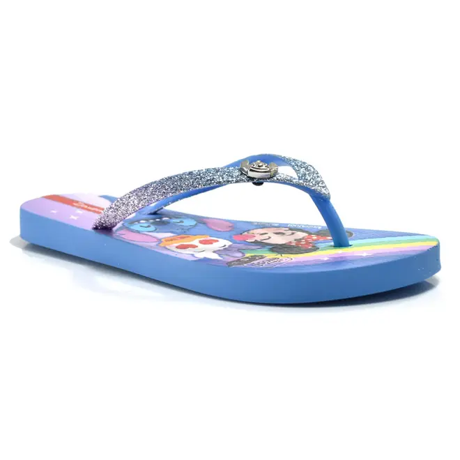 Chinelo Infantil de Menina Ipanema Disney Glam do 23 ao 34 Azul 27477