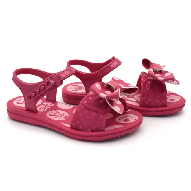 Sandália Infantil de Menina Disney Fan Cup do 23 ao 34 Rosa 23267