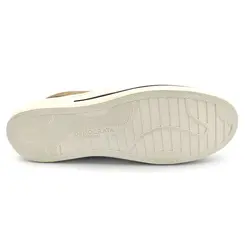 Sapatênis de Couro Masculino Democrata Clay Bege 290302