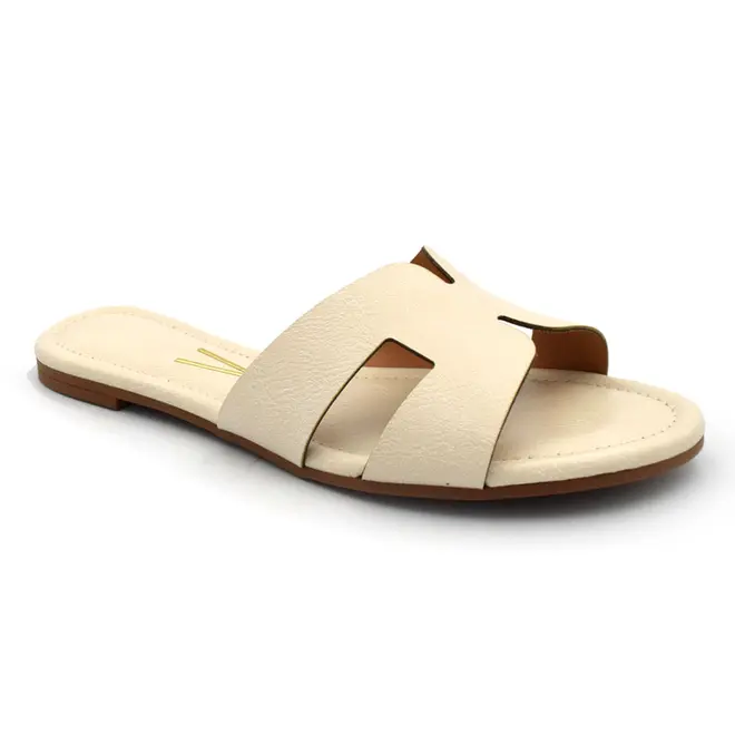 Sandália Rasteira Feminina Vizzano Off White 6371.367.29711