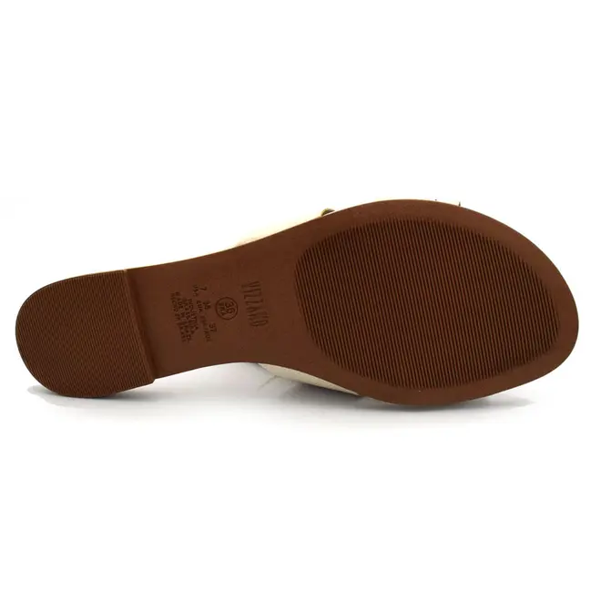 Sandália Rasteira Feminina Vizzano Off White 6371.367.29711