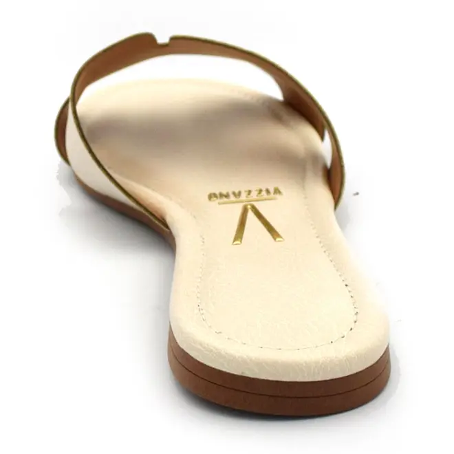 Sandália Rasteira Feminina Vizzano Off White 6371.367.29711
