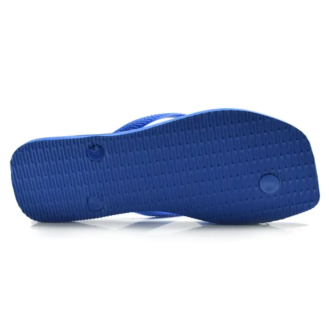Chinelo Feminino Havaianas Slim Square Logo Pop Azul 4148959