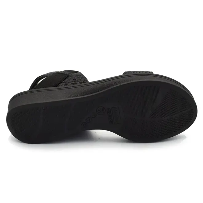 Sandália de Couro Feminina Usaflex Preto UD04004